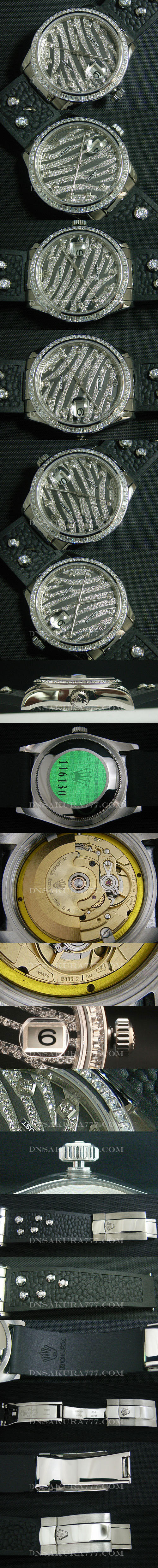 ブランド時計コピー ロレックス デイトジャスト ロイヤル ブラック Swiss ETA社 2836-2 ムーブメント