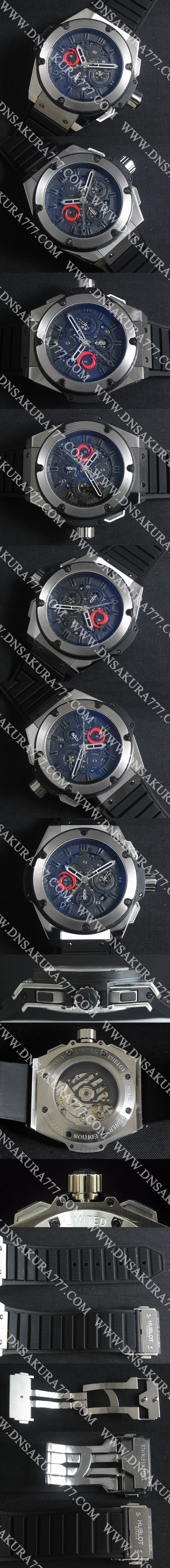 動力完璧 HUBLOT King Power アリンギ Asian 7750搭載C クロノグラフ完全稼動 カレンダー Automatic