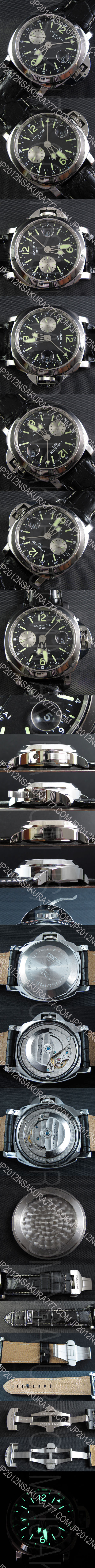 パネライ ルミノール GMT PAM88 , Asian 7750搭載 (自動巻き)