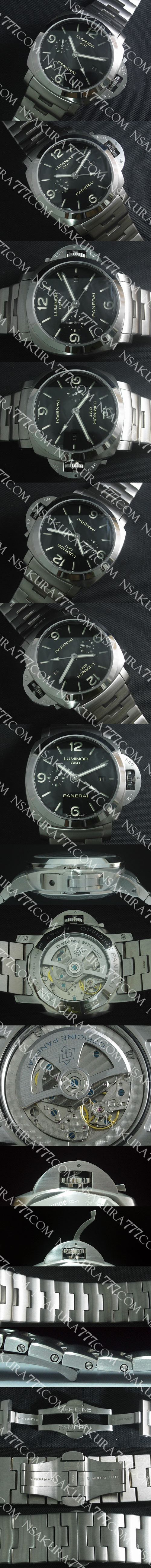 高精度 PANERAI LUMINOR マリーナ PAM00352 Asian 7750搭載 Automatic カレンダー ブラック文字盤