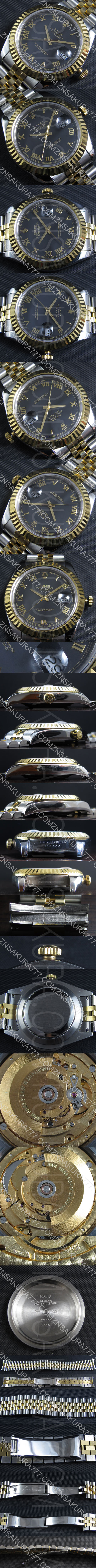 紳士腕時計ロレックスデイトジャストm126233-0025(ローマ字)