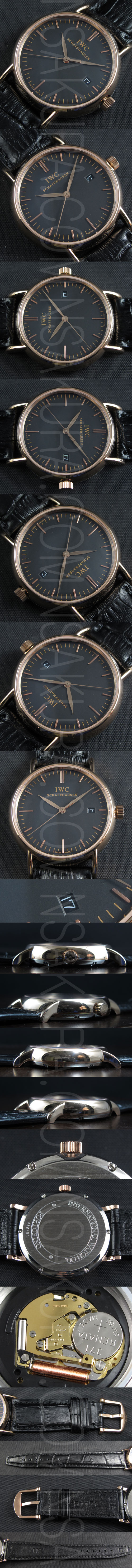 ブランド腕時計コピーIWC ポルトフィーノ(ピンクゴールド素材)