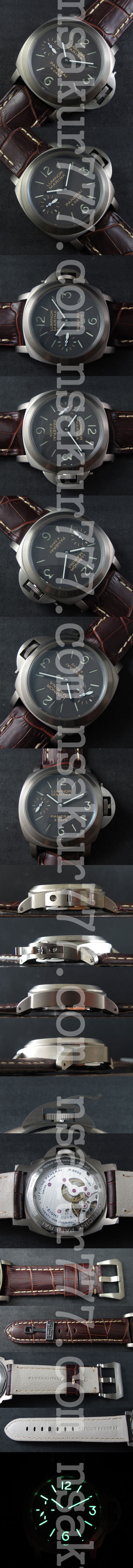 高級ビジネス腕時計パネライルミノールPAM510Asian Unitas 6497ムーブ搭載 (手巻き)