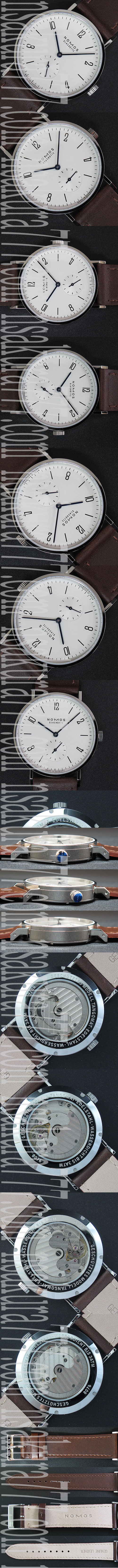 紳士腕時計ノモスアホイアトランティック(ホワイト文字盤)