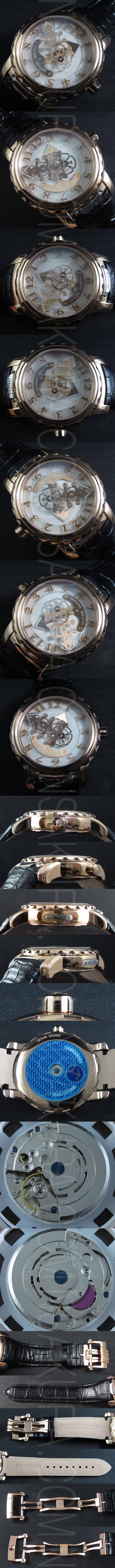特価腕時計ユリスナルダン(金無垢素材インデックス14Kゴールド)