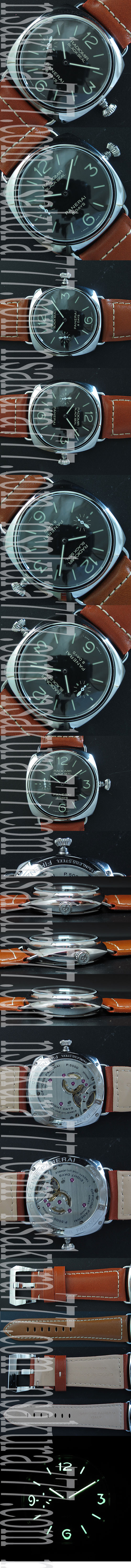 パネライ ラジオミール ブラック シール PAM609　， Asian 21600振動 ムーブメント搭載 (手巻き)！
