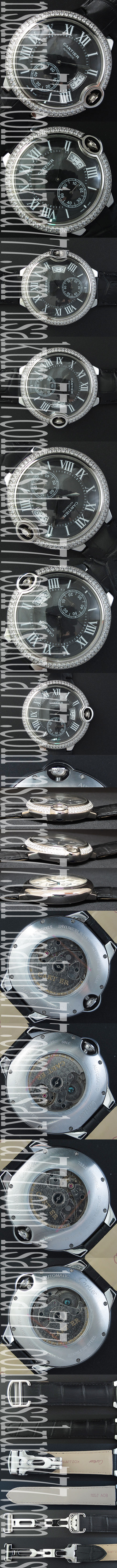 クオリティ安心 CARTIER カリブル ドゥ カルティエ  Asian 21600振動 AUTOMATIC スモールセコンド 日付