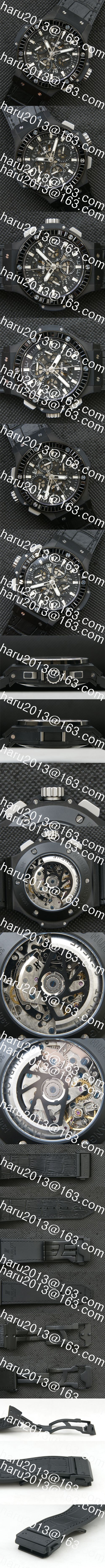レギュラー時計屋 HUBLOT アエロ バン Asian 7750搭載 28800振動 Automatic クロノグラフ カレンダー表示