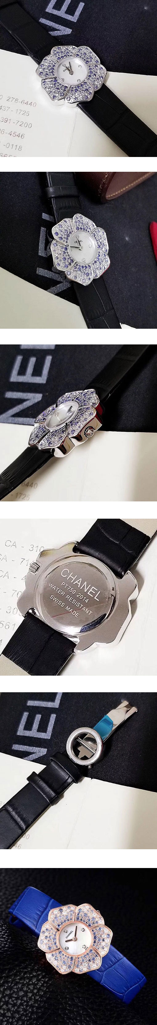 2022人気のシャネル  カメリア H1186 シェル クオーツ レディス腕時計
