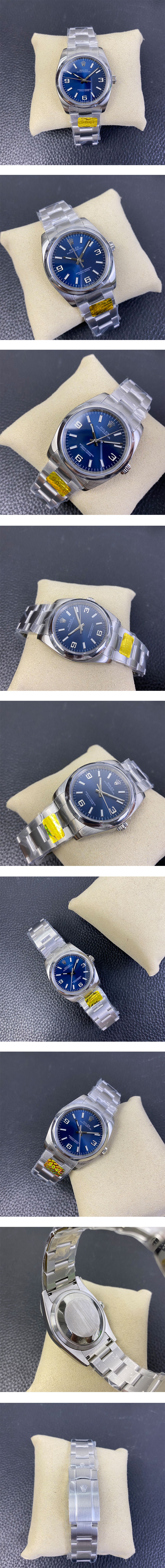 ロレックススーパーコピー腕時計 オイスターパーペチュアル 116000 ブルー 369