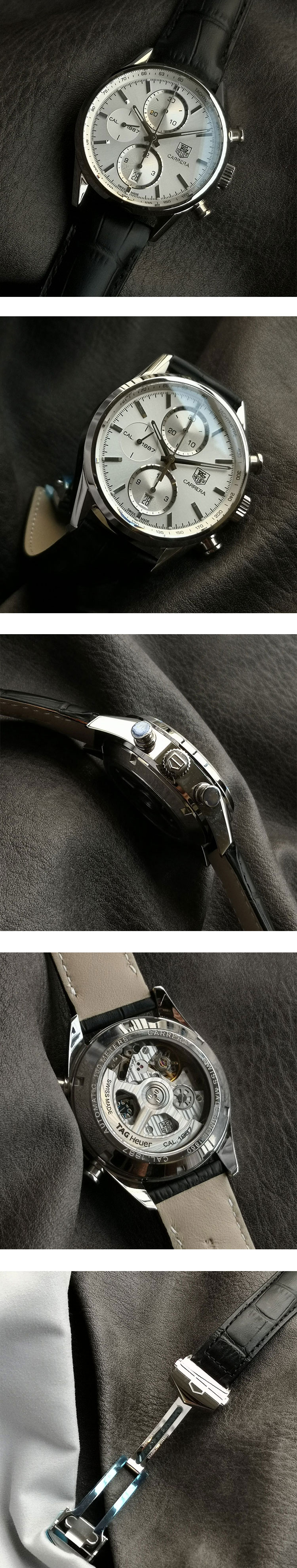 最高級ブランド時計コピー タグ・ホイヤー カレラ 1887 クロノグラフ CAR2111.FC6266 シルバー 【V6】