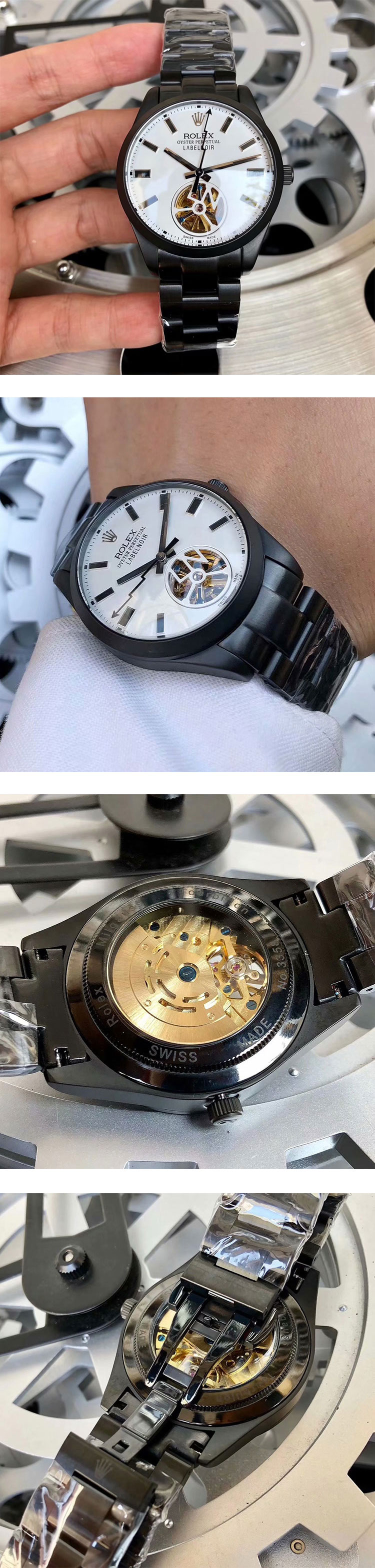カスタムロレックスコピー時計 116400 トゥールビヨン ミルガウス 40mm ホワイト
