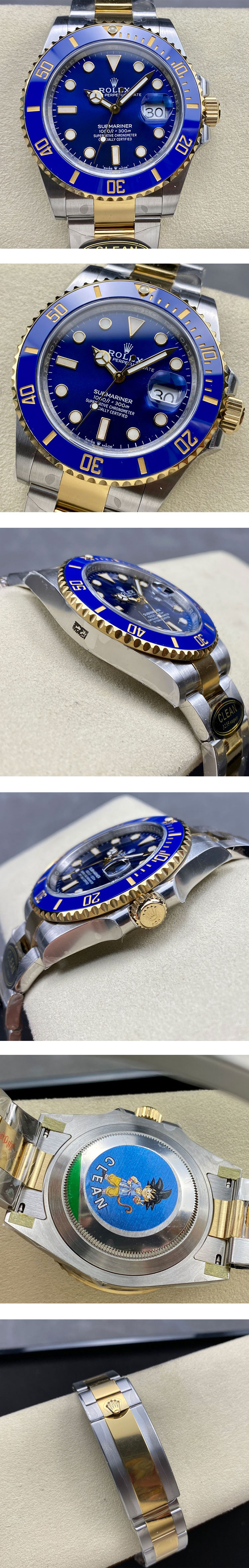 CLEANクリーン製最新品最高級ロレックス偽物コピー時計 サブマリーナーデイト 126613LB メンズ