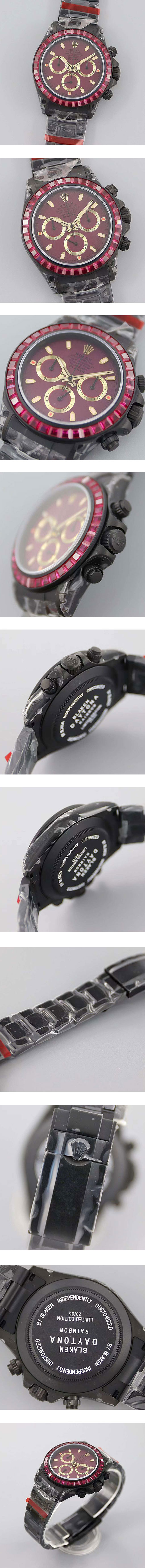 BLAKEN高級改装 スーパーコピー時計 ロレックス デイトナ 7750搭載！116500 【TW】