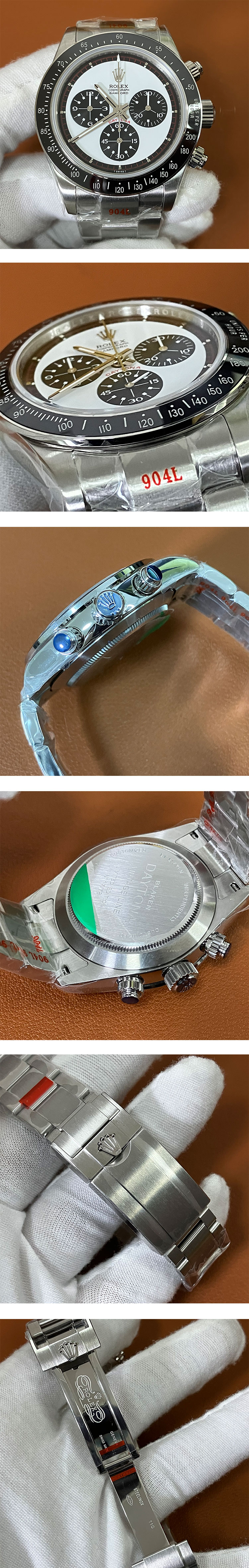 2024ロレックス スーパーコピー時計 BLAKEN高級改装 旧型デイトナ・自動巻き　Ref.6241 ホワイト