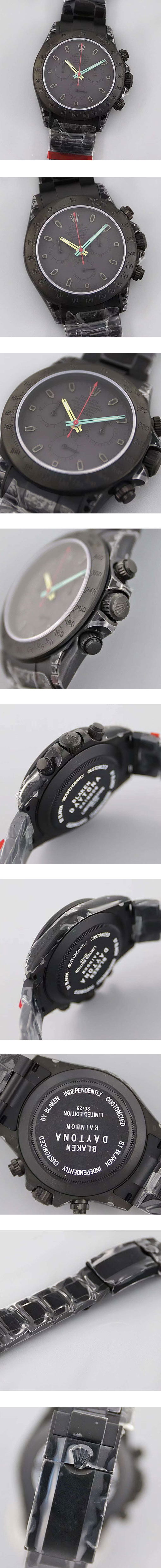 2024最新品BLAKEN高級改装 ロレックスコピー デイトナ 7750搭載！メンズ腕時計