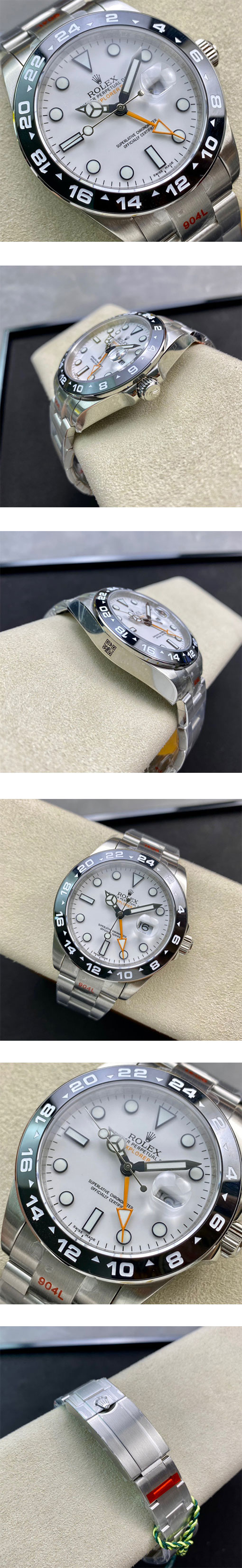 ロレックス エクスプローラーⅡ 216570-77210コピー時計 ,  ホワイト AsianETA社 2836-2