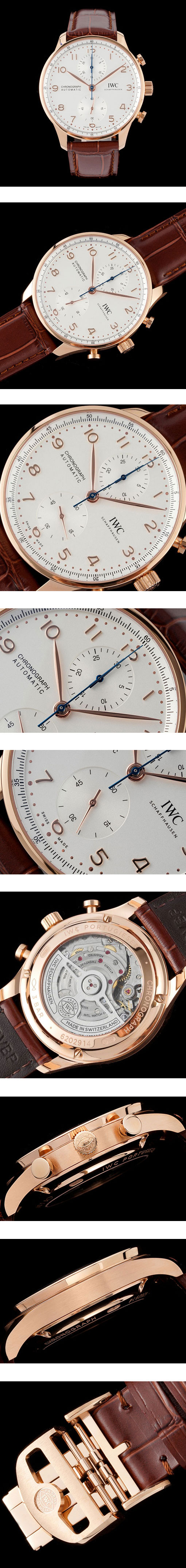 IWCスーパーコピー時計通販 ポルトギーゼ　クロノグラフIW371611 40mm 69355ムーブメント搭載！