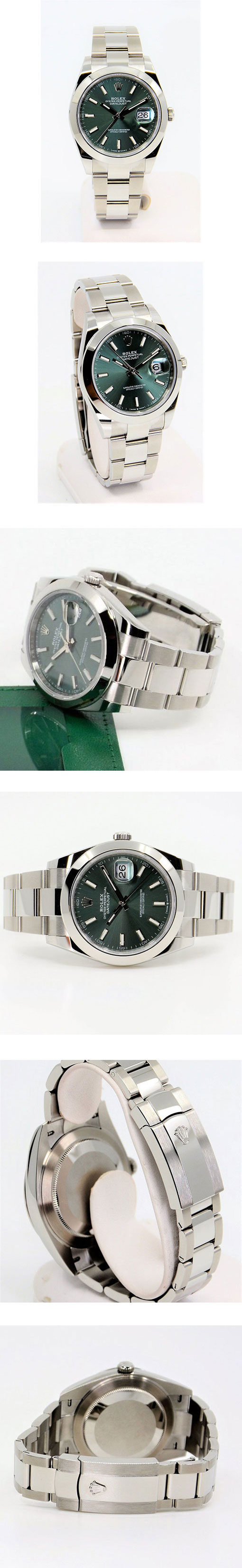 ロレックス2024年新作 デイトジャスト41 スーパーコピー時計 M126300-0019 ミントグリーン オイスターブレス