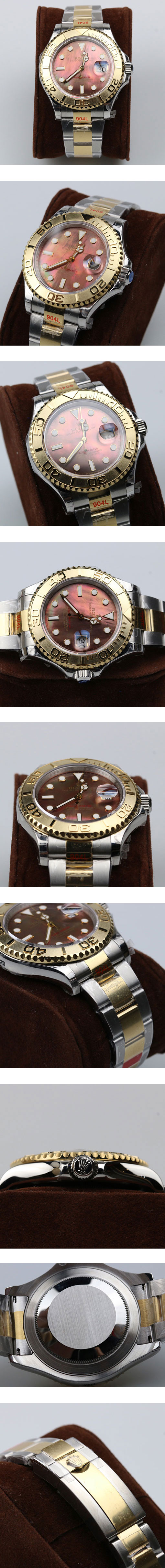 腕時計直営店ロレックス ヨットマスター コンビ 16623NC(オレンジレッドダイヤル)