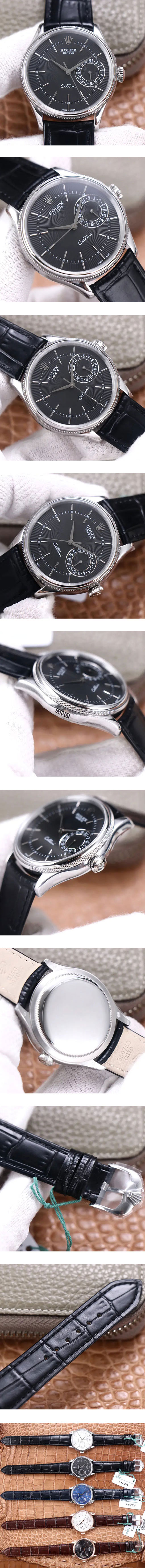 ロレックス ブランド時計コピー チェリーニ デイト 50519 ブラック3165ムーブメント搭載！39mm
