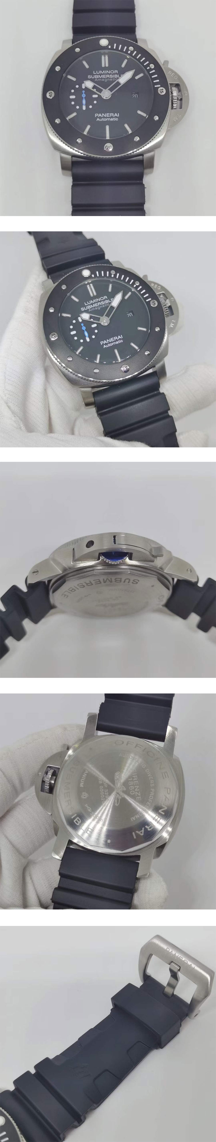 オフィチーネ パネライコピーPAM01389 サブマーシブル 1950 アマグネティック チタニオ 47mm 激安腕時計挑戦