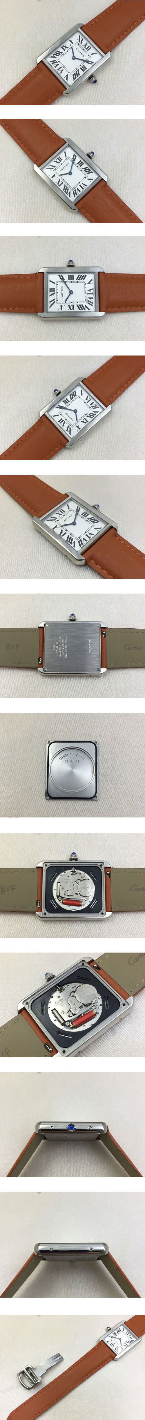 品質良好 スーパーコピー時計 CARTIER タンク ソロ 24ミリ Quartz movement ホワイト文字盤 鏡面仕上げ