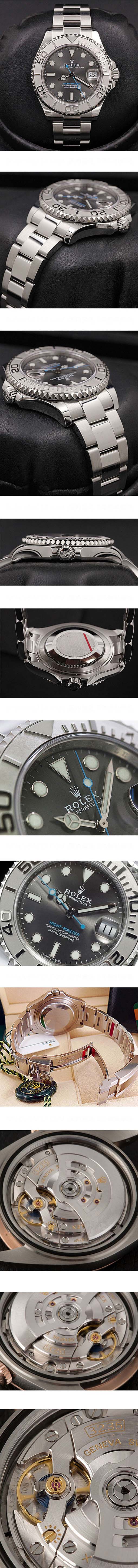 愛用腕時計 ROLEX ヨットマスター 37, Ref.268622 Cal.3235 28800振動 ブラック文字盤 デイト表示 鏡面仕上げ