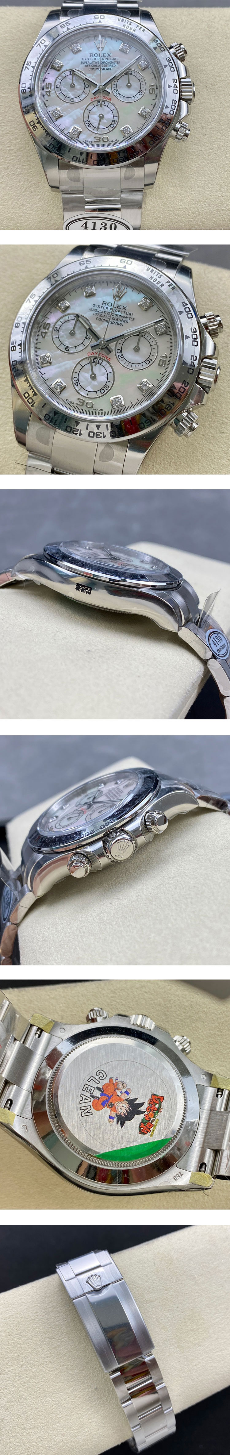 2023CLEAN製スーパーコピー時計 ロレックス116509NG コスモグラフ デイトナ ホワイトシェル 専用の4130自動巻き