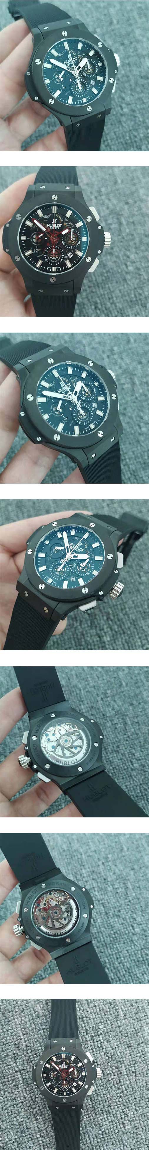 HUBLOTコピー時計 アエロ バン Asian 7750搭載 Automatic クロノグラフ 日付表示 新品発売