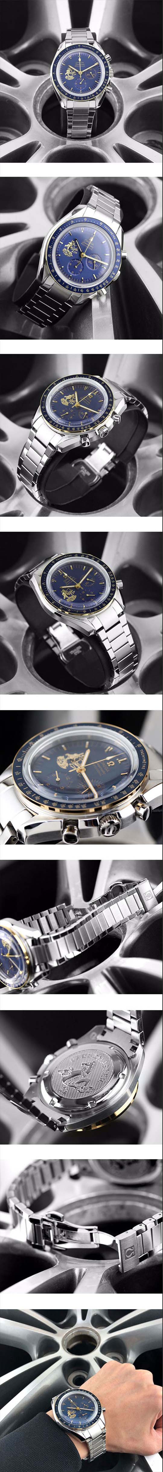 新作掲載 OMEGAコピー時計 スピードマスター アポロ11号50周年記念モデル 310.20.42.50.01.001 クォーツ クロノグラフ