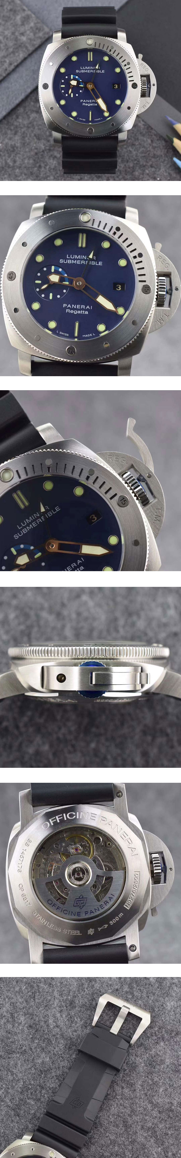 著名なブランドパネライコピー PAM00371 激安腕時計挑戦 サブマーシブル 1950 レガッタ 3DAYS GMT