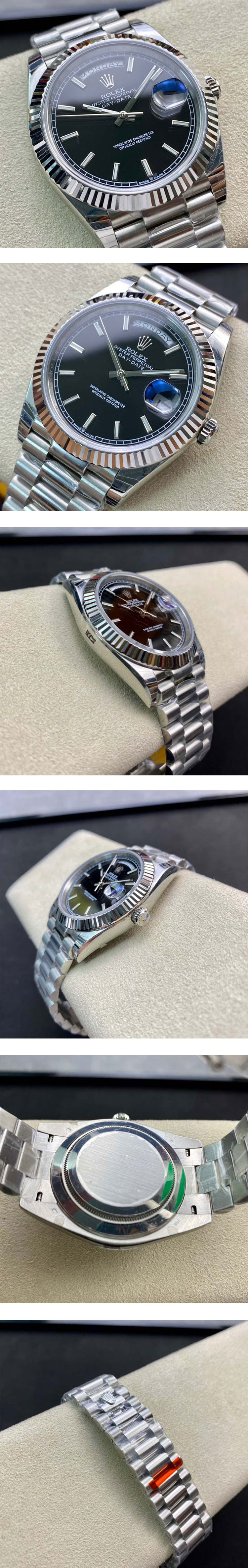 2023高品質スーパーコピー時計ロレックス 販売 デイデイト M228236-0003 ブラック 40mm 3255ムーブメント搭載！