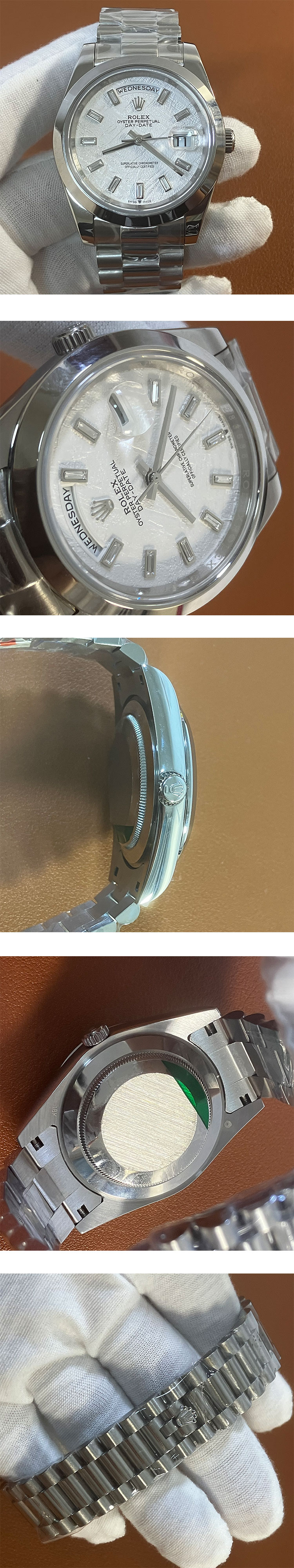 ロレックスコピーM228206-0036 希少新作腕時計 デイデイト 40mm メテオライト