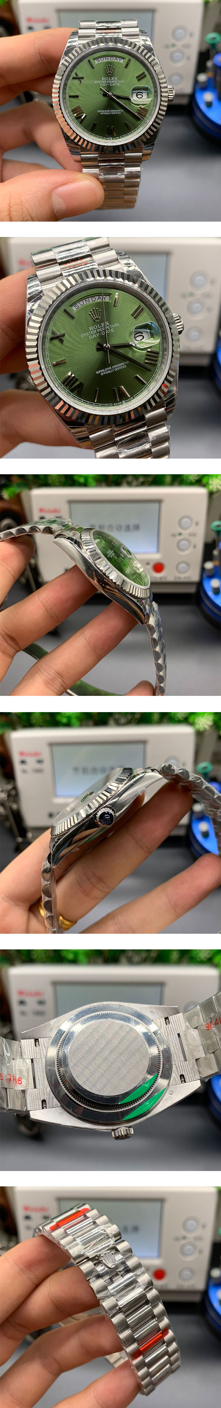大人気アイテム ロレックスコピー デイデイト M228236-0008 グリーン 40mm