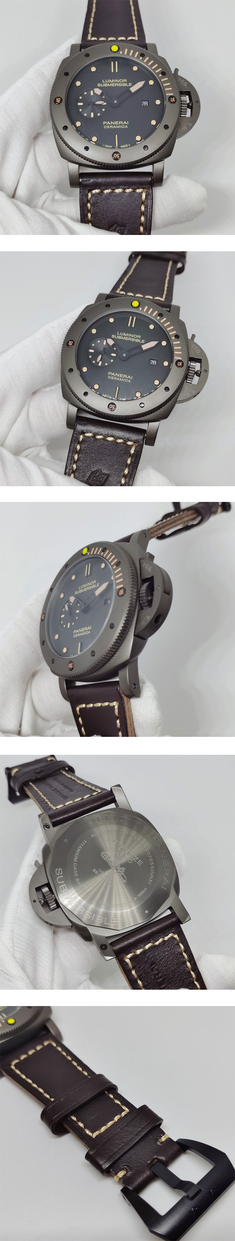 未使用品 オフィチーネ パネライ サブマーシブル 1950 3DAYS チェラミカ PAM00508 人気スーパーコピー時計