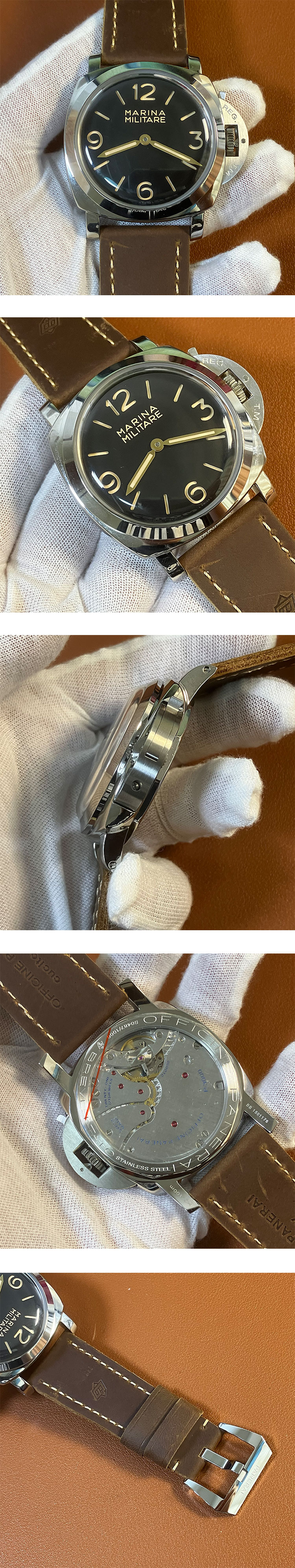 HW工場 オフィチーネ パネライ ルミノール 1950 ミリターレ 3DAYS アッチャイオ 47ｍｍ PAM00673