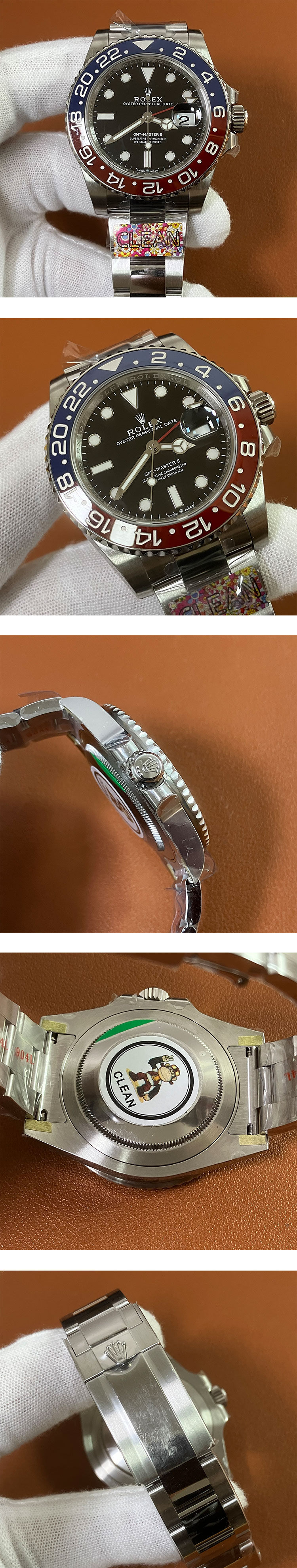 CLEAN工場人気のロレックス最高級コピー時計  GMTマスター Ⅱ M126710BLRO-0002 3285ムーブメント！