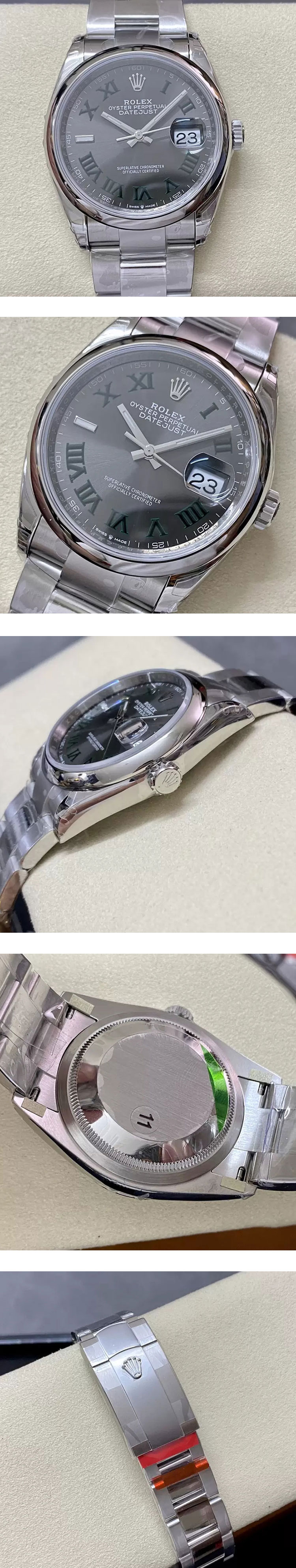 著名なブランド n級品 ロレックス M126200-0018 デイトジャスト 36mm スレート ローマ 3235搭載