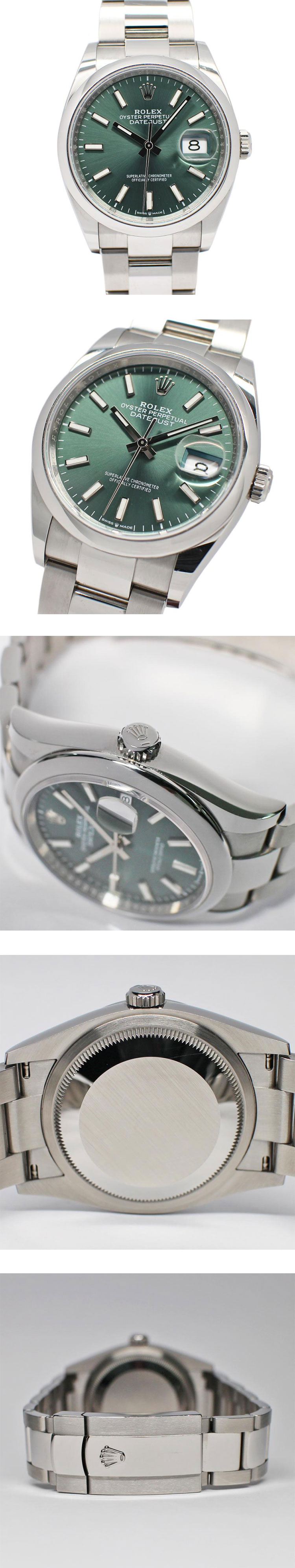 人気ロレックスコピーのおすすめ デイトジャスト 36mm 126200 ミントグリーン