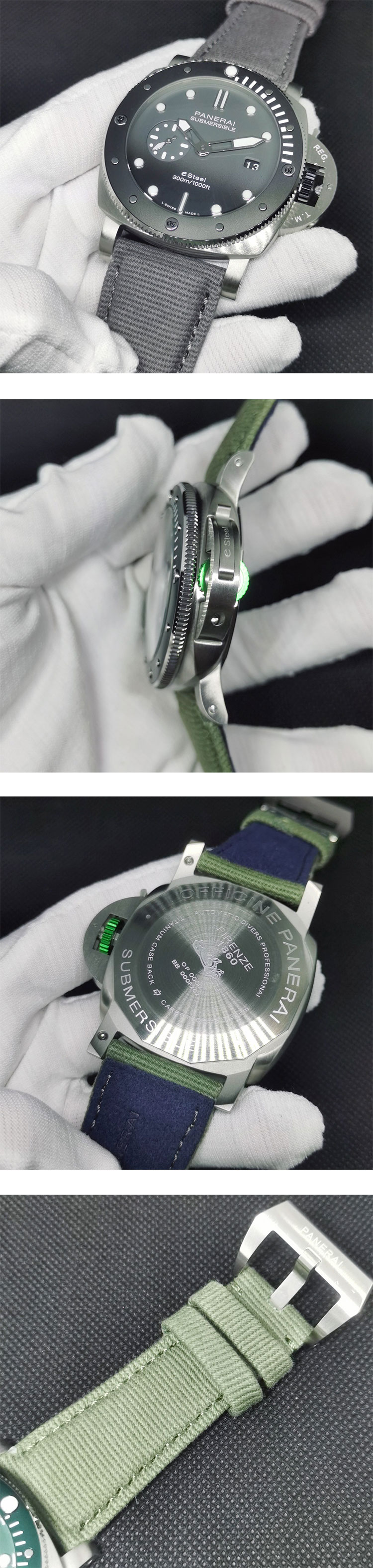 最安値挑戦 ブランド時計コピーパネライ PAM01288 サブマーシブル クアランタクアトロ Grigio Roccia