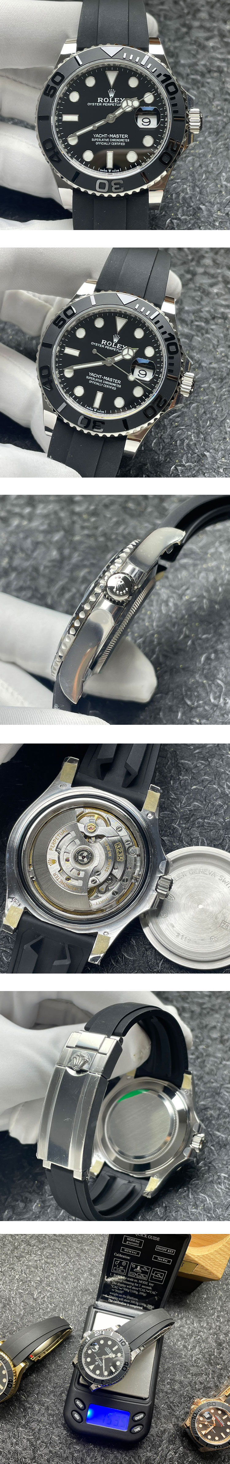 【ARF製加重版】ロレックスコピーM226659-0002 ヨットマスター 42mm ブラック文字盤 Cal.3235