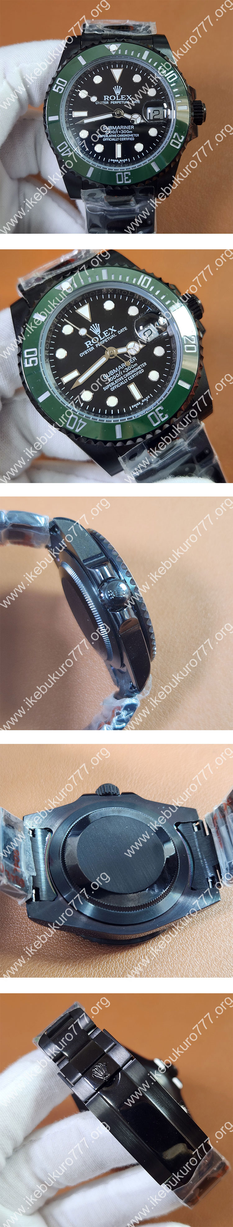 BLAKEN改装 ロレックスコピー時計 116610 サブマリーナーシリーズ 40mm DLCブラックカスタム