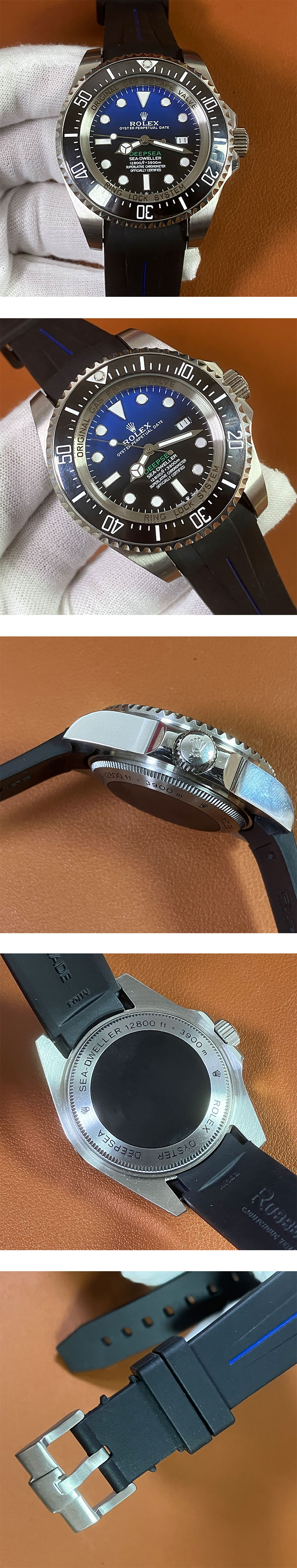 最新で絶対欲しい！ロレックス シードゥエラー ディープシー スーパーコピー時計（Ref.116660）専用ラバーベルト