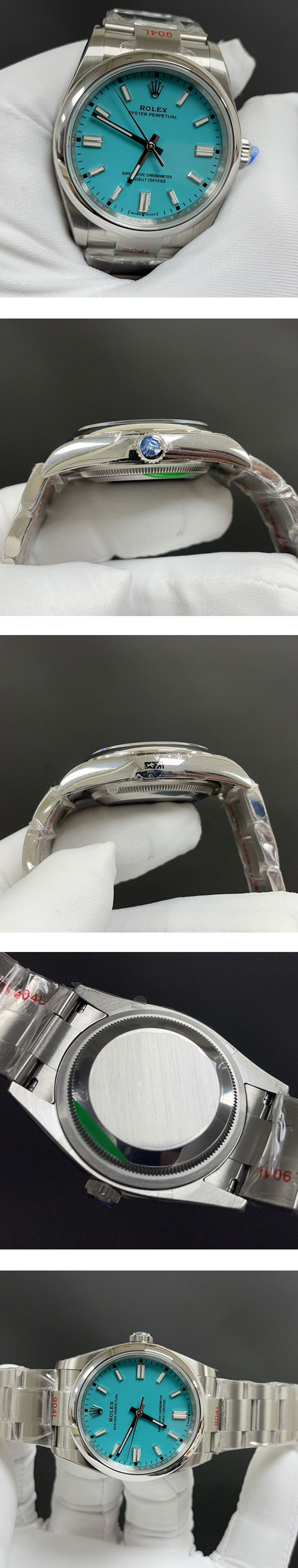 ロレックスコピー 大人気 M126000-0008 オイスターパーペチュアル 36mm ターコイズブルー