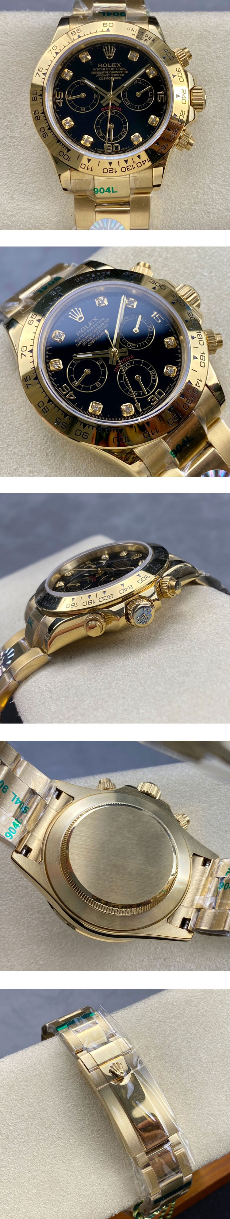 【ご心配の方は代引きへ】ロレックスコピー 116508G デイトナ 40mm イエローゴールドのご紹介！
