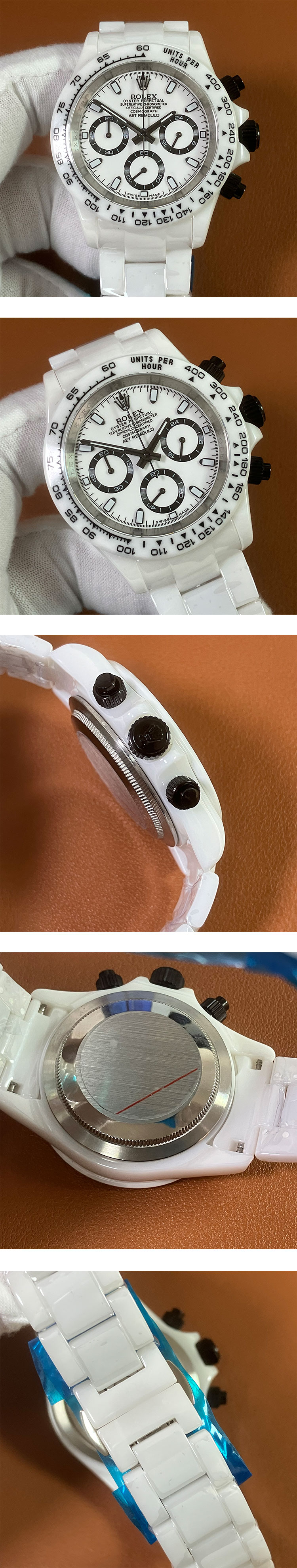 池袋本店 【AET REMOULD】 ロレックスコピー コスモグラフ デイトナ 40mm ホワイト文字盤