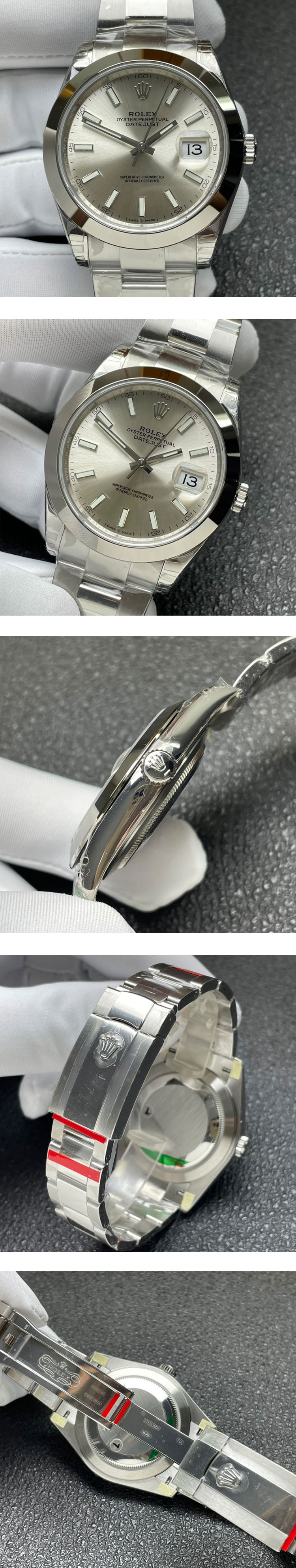 高級品取り扱いストア ロレックスコピーM126300-0003 デイトジャスト 41mm シルバー 気分上昇