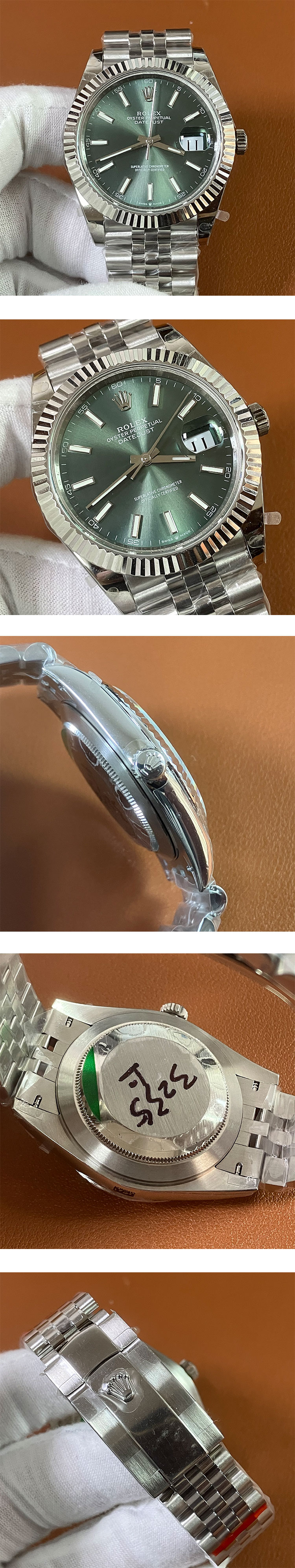 2024人気コピーロレックス デイトジャストM126334-0028 41mm グリーン 3235ムーブメント搭載！