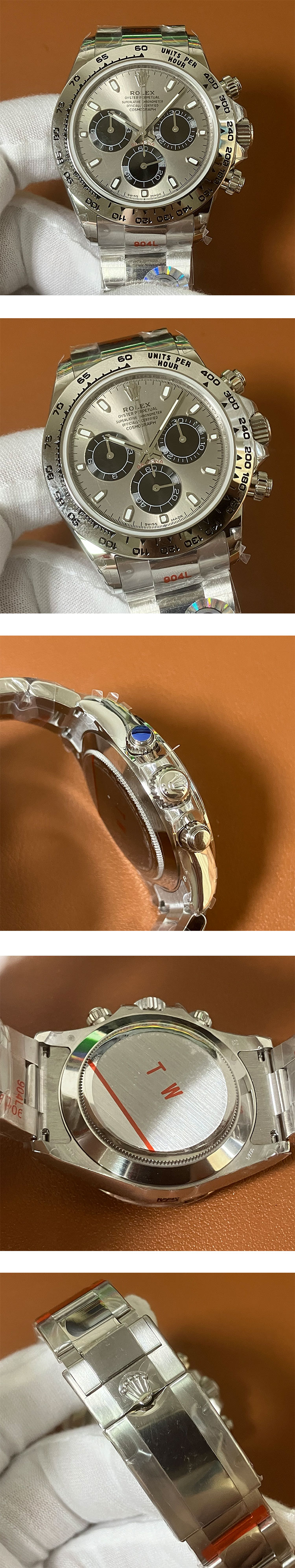 TW製 高品質 116509-0072 コスモグラフ デイトナコピー 40mm スチール/ブラック 厚さ:12.4mm